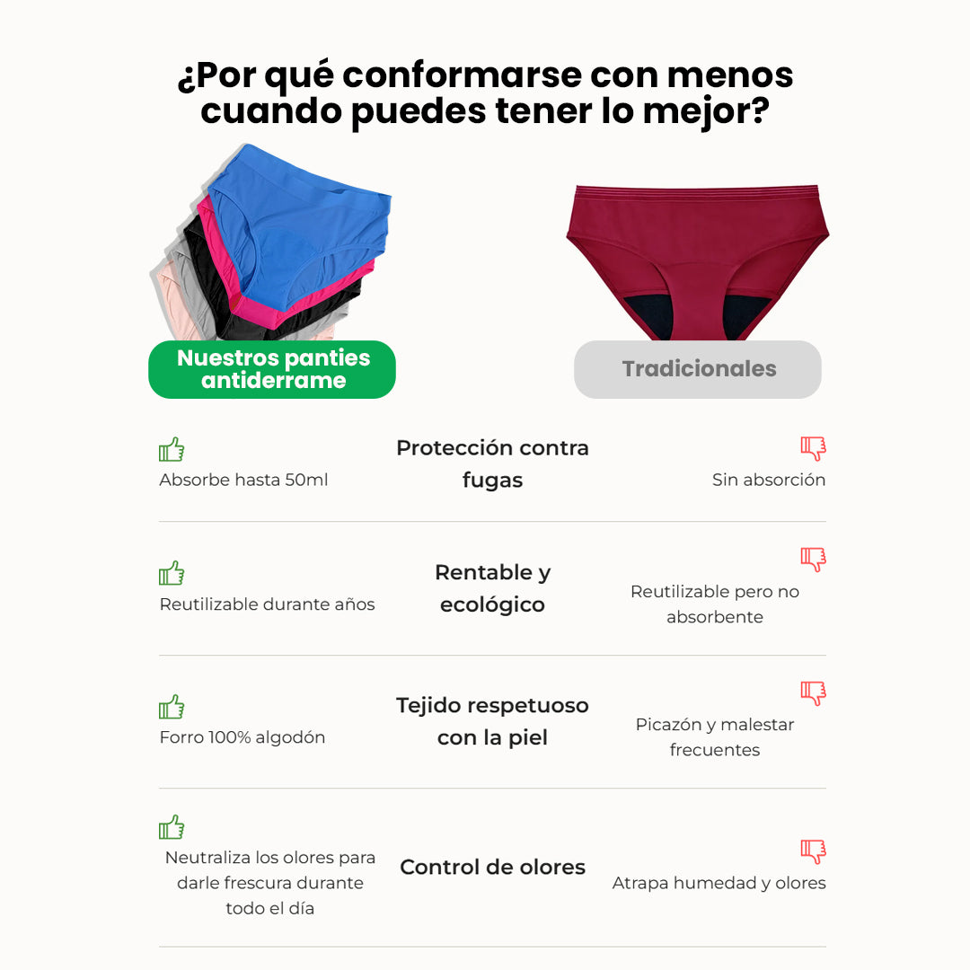 PANTY invisible para ESCAPES de ORINA 🔥¡El secreto de las MUJERES MAYORES y MAMÁS POSPARTO ! + Curso Digital GRATIS 🎁