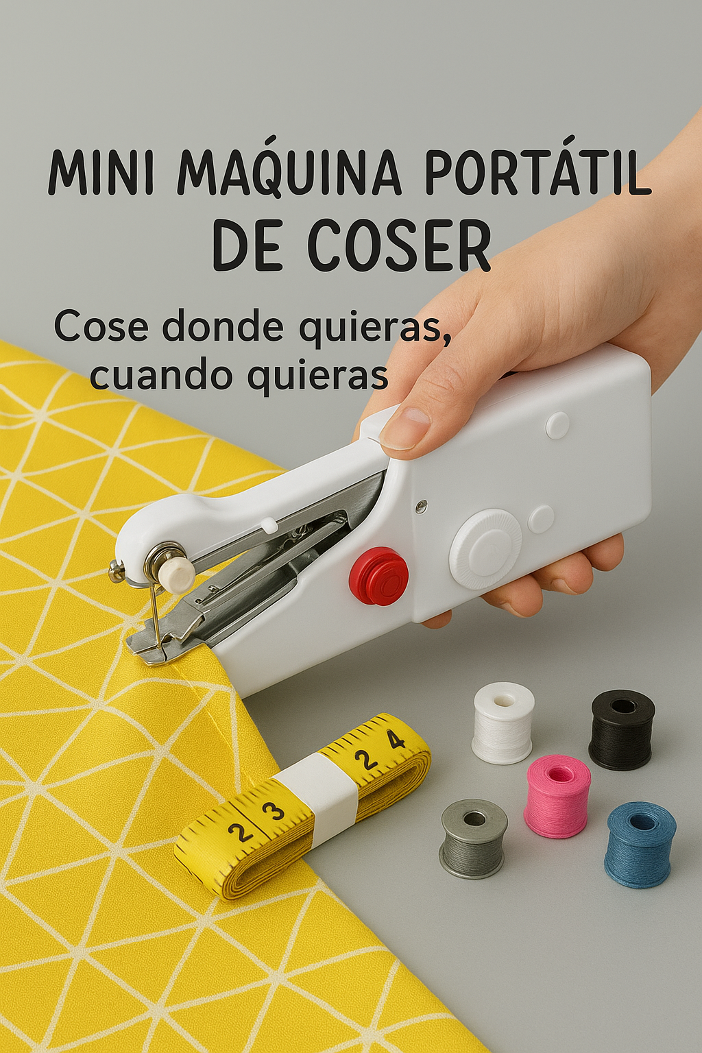 Mini Máquina Portátil de Coser ✨ ¡Pequeña, rápida y siempre a la mano!