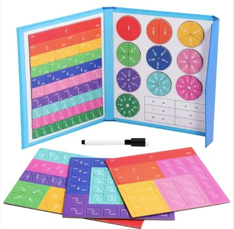 Libro de Matemáticas Montessori + REGALO: 1 Marcador Reutilizable y Fichas Magnéticas