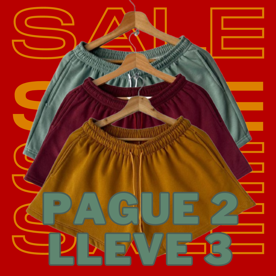 Remate de Tienda: Pack De Short Dama X 3 Unidades