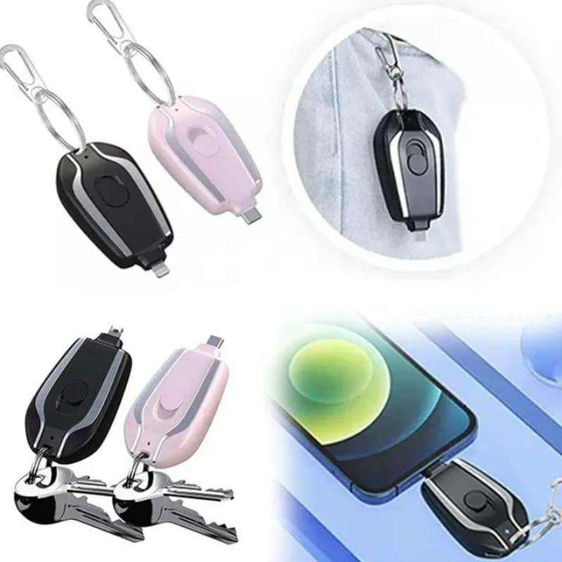 PACK X 3 LLAVEROS CARGADOR-POWER BANK. ¡EL REGALO PERFECTO PARA ESA PERSONA ESPECIAL!