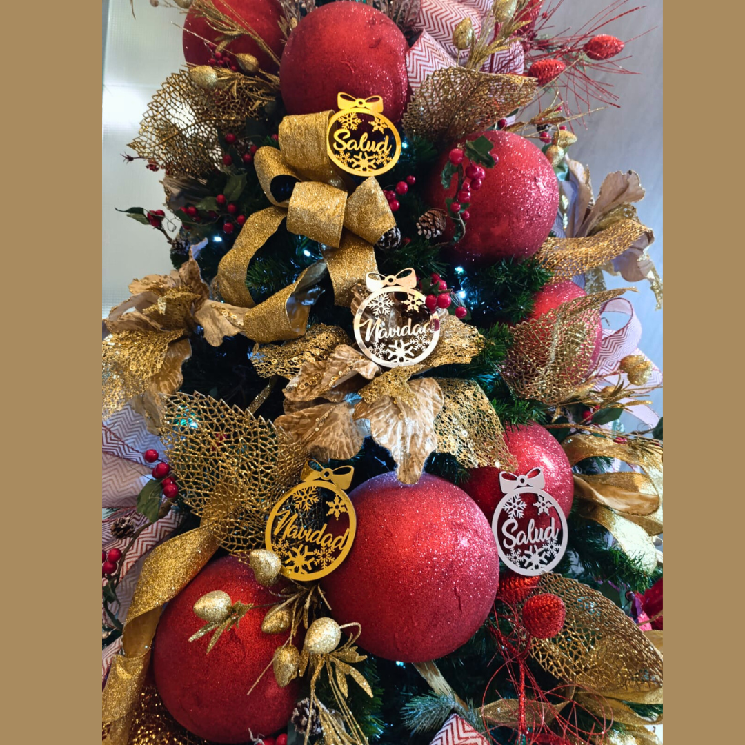 Set X 4 BOLAS NAVIDEÑAS MÁGICAS "Un toque Especial para tu ÁRBOL" OFERTA X TIEMPO LIMITADO