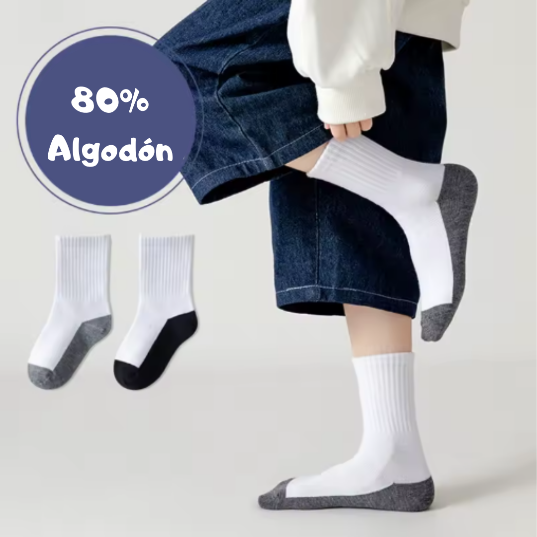 ¡Increíble Innovación! Medias Infantiles ANTIMUGRE x 5 PARES ¡Di Adiós a las Horas de Lavado!"