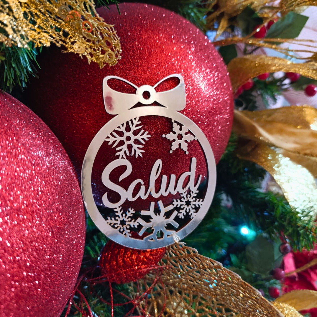 Set X 4 BOLAS NAVIDEÑAS MÁGICAS "Un toque Especial para tu ÁRBOL" OFERTA X TIEMPO LIMITADO