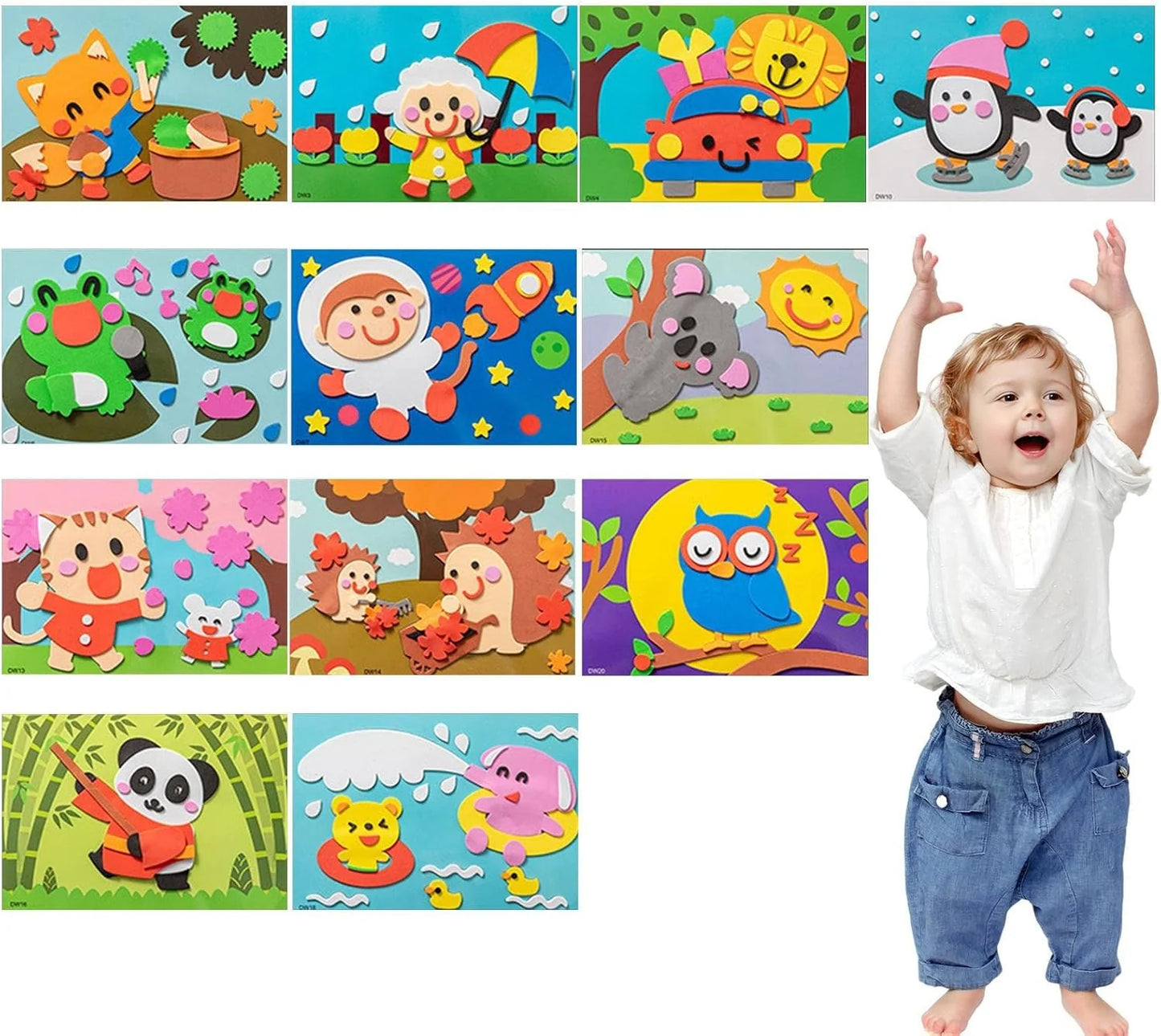 Pack de 3 Rompecabezas con Piezas Montessori de MDF para mentes creativas
