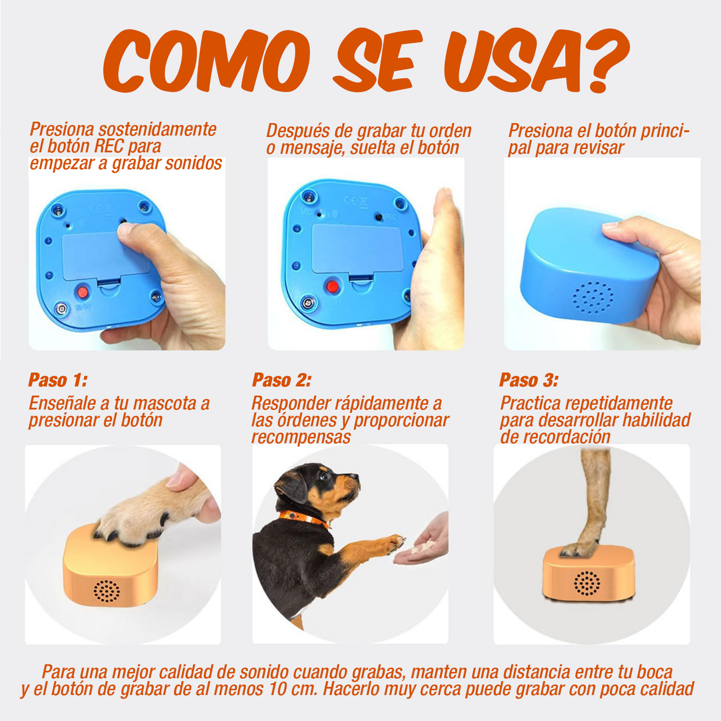 Pack x2 Botones de Entrenamiento para Perros ¡Haz que tu Perro Hable con Solo un Clic! OFERTA LIMITADA + E-BOOK Entrenamiento Ilustadro GRATUITO