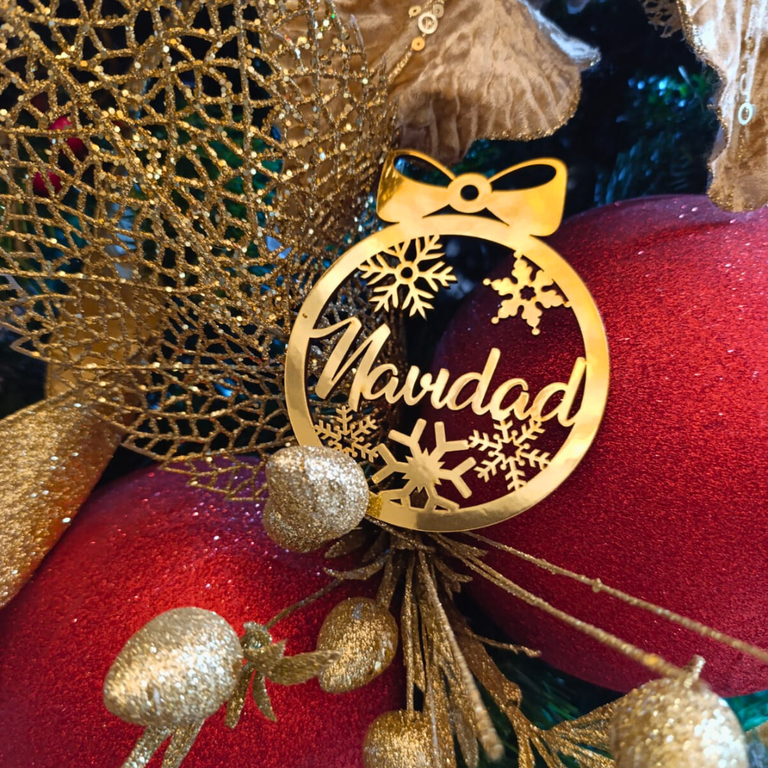 Set X 4 BOLAS NAVIDEÑAS MÁGICAS "Un toque Especial para tu ÁRBOL" OFERTA X TIEMPO LIMITADO