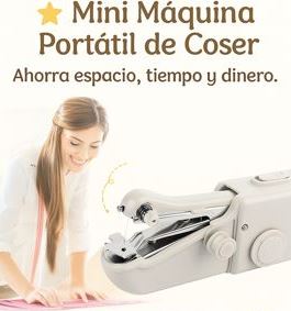 Mini Máquina Portátil de Coser ✨ ¡Pequeña, rápida y siempre a la mano!