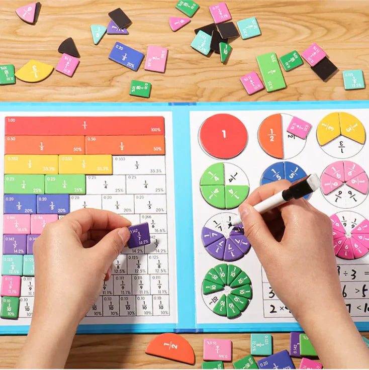 Libro de Matemáticas Montessori + REGALO: 1 Marcador Reutilizable y Fichas Magnéticas