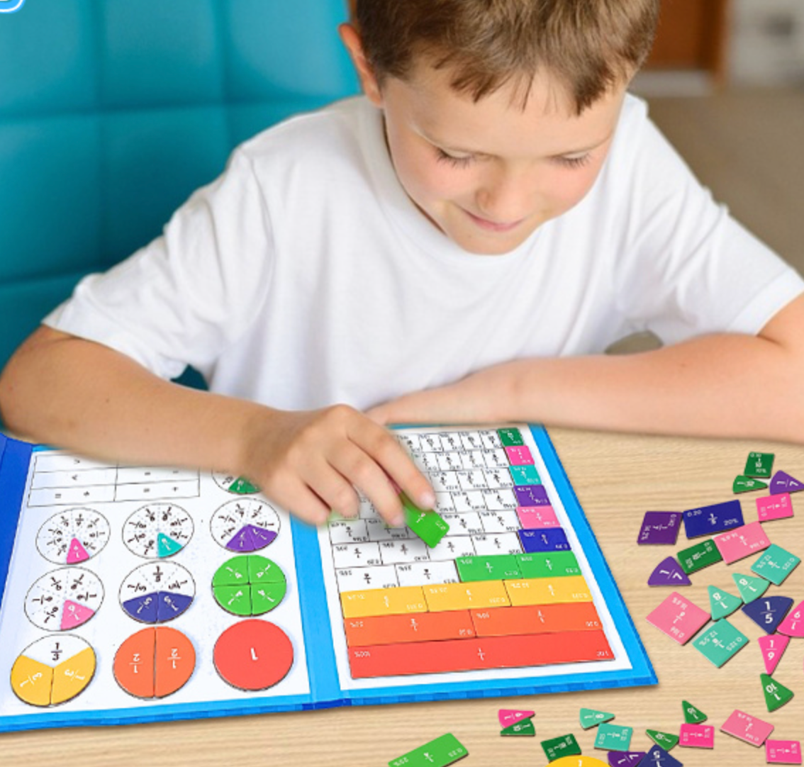 Libro de Matemáticas Montessori + REGALO: 1 Marcador Reutilizable y Fichas Magnéticas