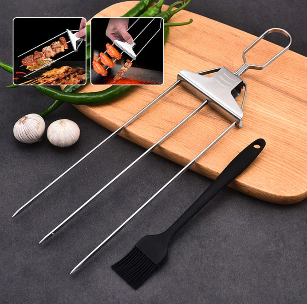 Tenedor Parrilla en Acero Inoxidable: El Secreto para un Asado Perfecto en Menos Tiempo