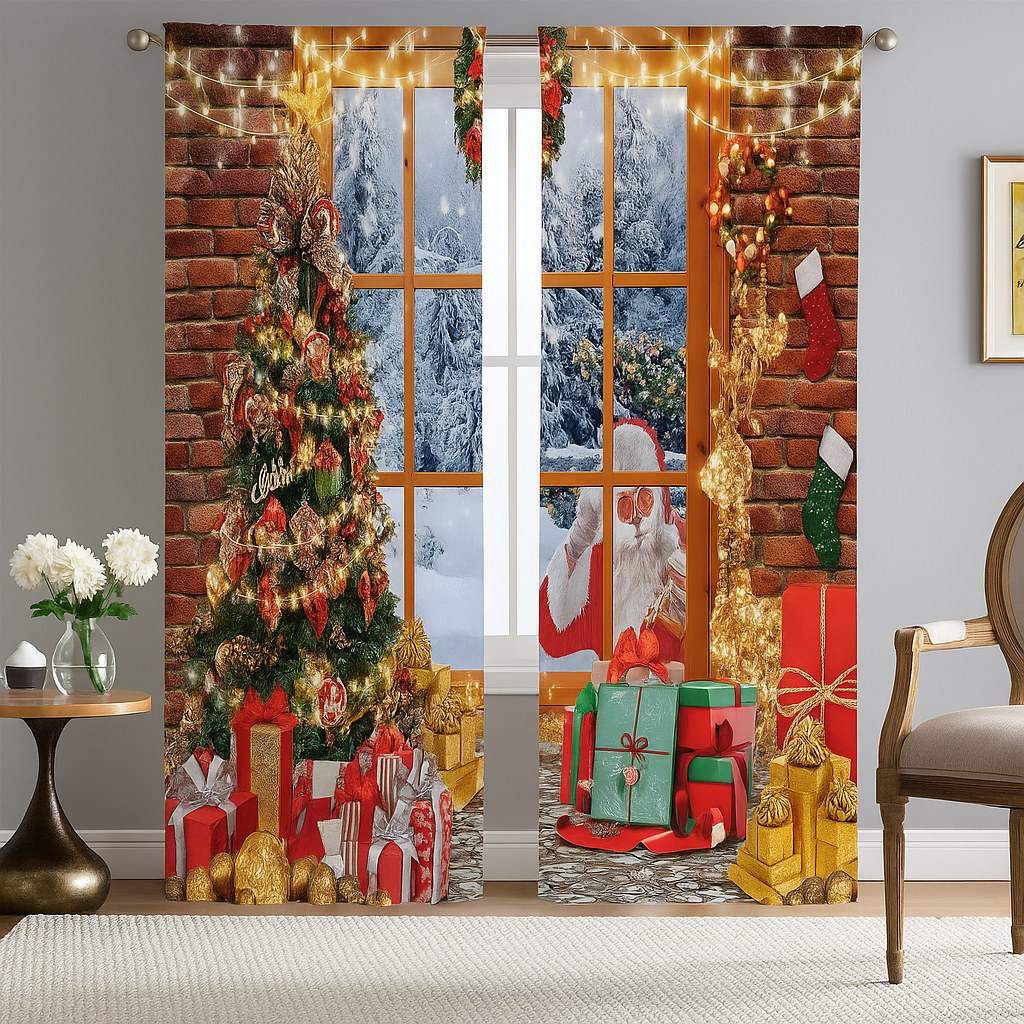 Cortina Navideña: Diseños Exclusivos que Hacen Brillar tus Fiestas + Curso de Decoración GRATIS