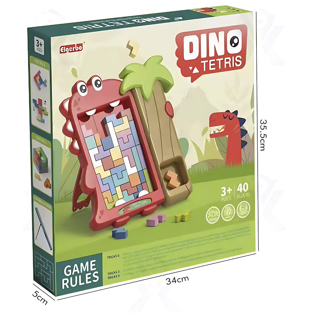 ¡Dino Tetris: Juega, Arma y Aprende! – El juego que mezcla lógica, diversión y creatividad.