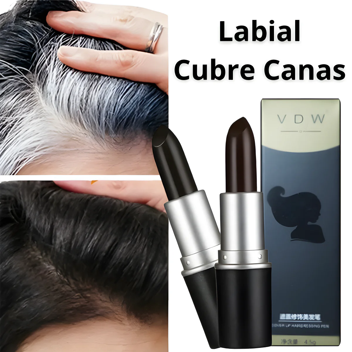 ¿Tienes canas y no tienes tiempo? ¡Cúbrelas en segundos!