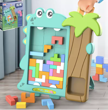 ¡Dino Tetris: Juega, Arma y Aprende! – El juego que mezcla lógica, diversión y creatividad.