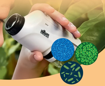 MICROSCOPIO  ¡Descubre un Mundo Oculto + Porta Objetos de REGALO!