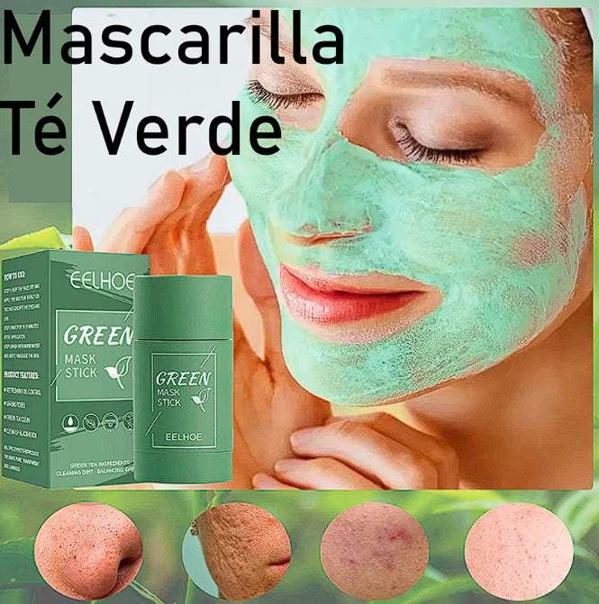 PAGA 1 LLEVA 2 Mascarilla de Té Verde: tecnología en barra para una piel fresca y limpia.