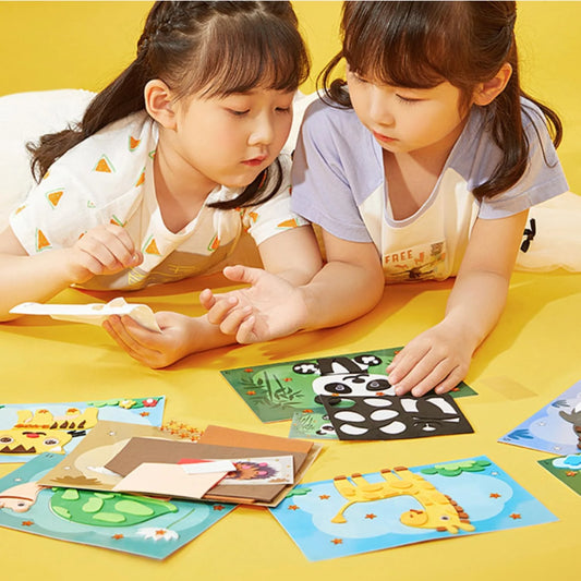 Pack de 3 Rompecabezas con Piezas Montessori de MDF para mentes creativas