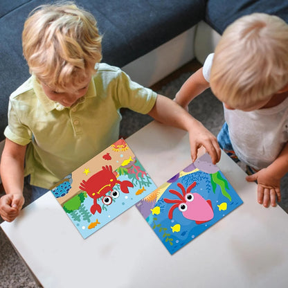 Pack de 3 Rompecabezas con Piezas Montessori de MDF para mentes creativas