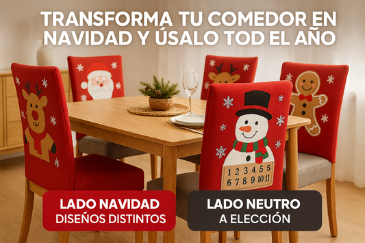 Forros de Sillas Doble Faz: Un solo producto para dos momentos del año