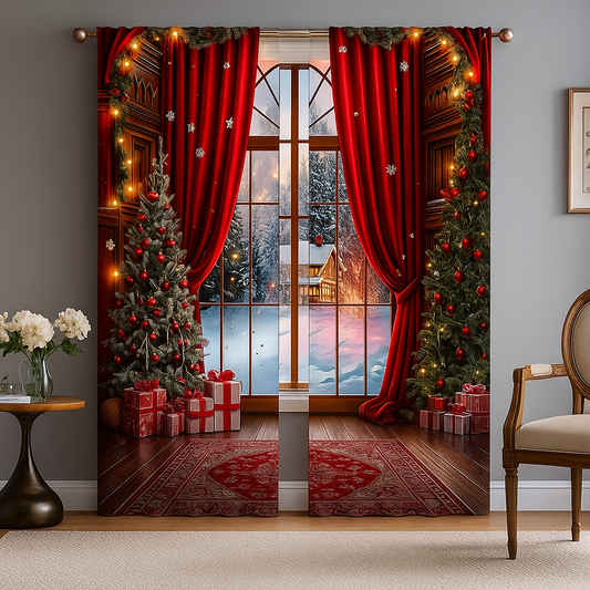 Cortina Navideña: Diseños Exclusivos que Hacen Brillar tus Fiestas + Curso de Decoración GRATIS