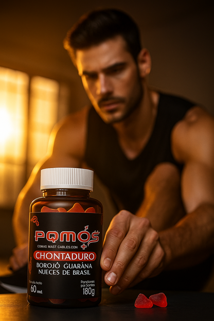 Gomas de Chontaduro: Energía diaria, foco mental y rendimiento íntimo + REGALO Malteada Synergy Pro