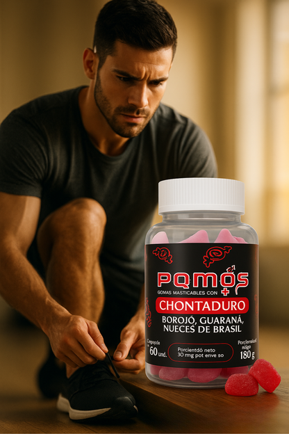 Gomas de Chontaduro: Energía diaria, foco mental y rendimiento íntimo + REGALO Malteada Synergy Pro