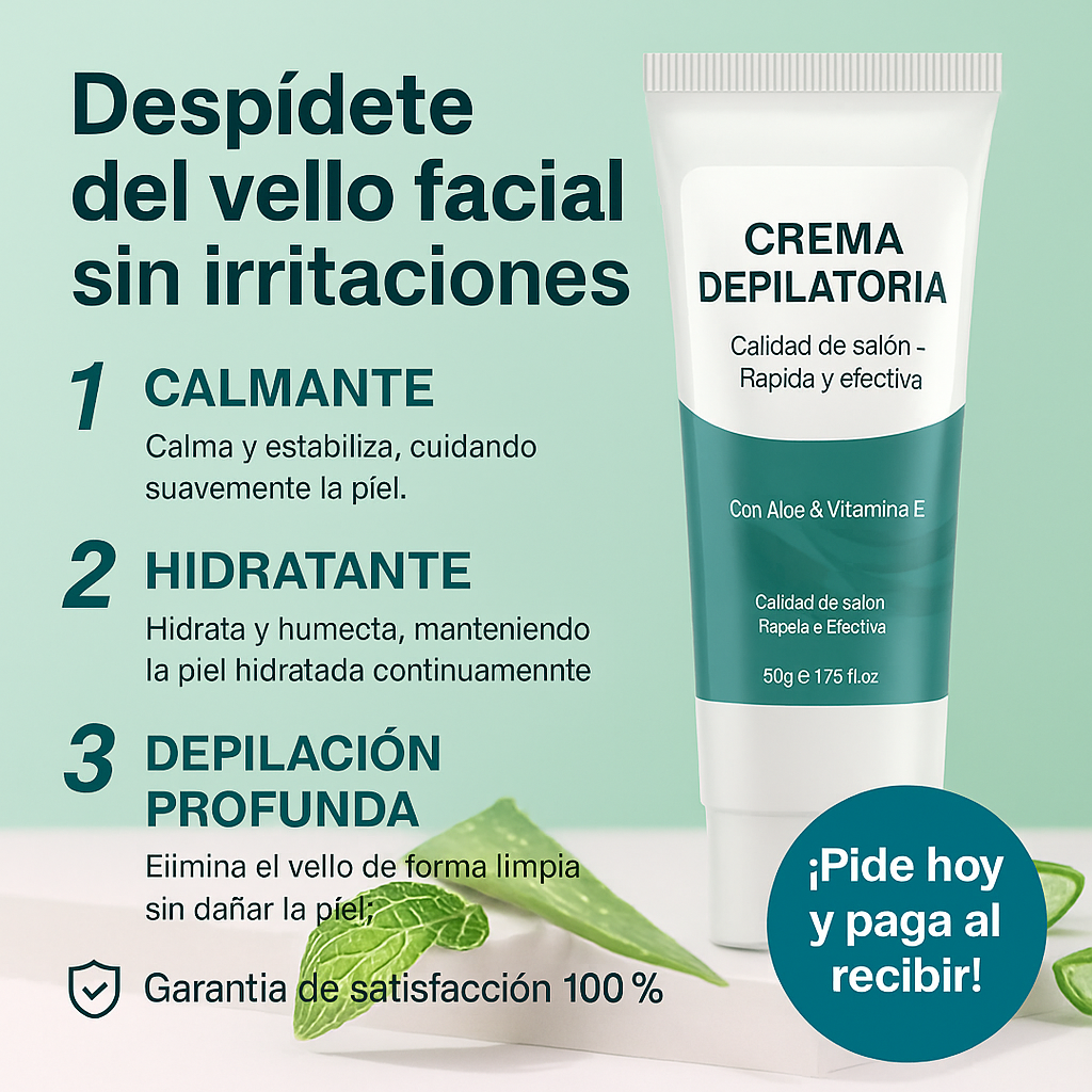 Despídete del vello sin dañar tu piel con la HAIR CREAM REMOVAL