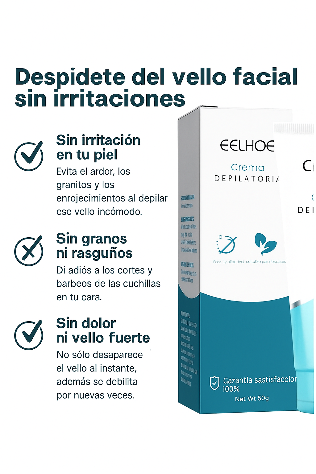 Despídete del vello sin dañar tu piel con la HAIR CREAM REMOVAL